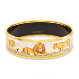 Hermes Pink Pride of Lions Enamel Bracelet