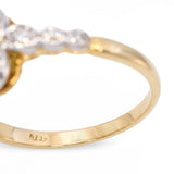 Antique 18k Yellow Gold English J & P 1.25ctw Old Mine Diamond Ring