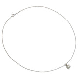 Vintage 14k White Gold 0.85tcw Old European Diamond Solitaire Pendant