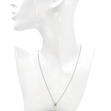 Vintage 14k White Gold 0.85tcw Old European Diamond Solitaire Pendant