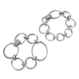 David Yurman Sterling Silver Diamond Infinity Loop Modifiable Bracelet