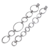 David Yurman Sterling Silver Diamond Infinity Loop Modifiable Bracelet