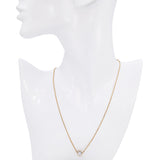14k Yellow Gold Solitaire 1.05ct Diamond Bezel Pendant Necklace