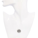 Antique 14k White Gold and Silver Rose Cut Diamond Floral Brooch Pin