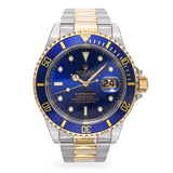 Rolex Submariner Blusey Two Tone Men's Watch Ref 16613