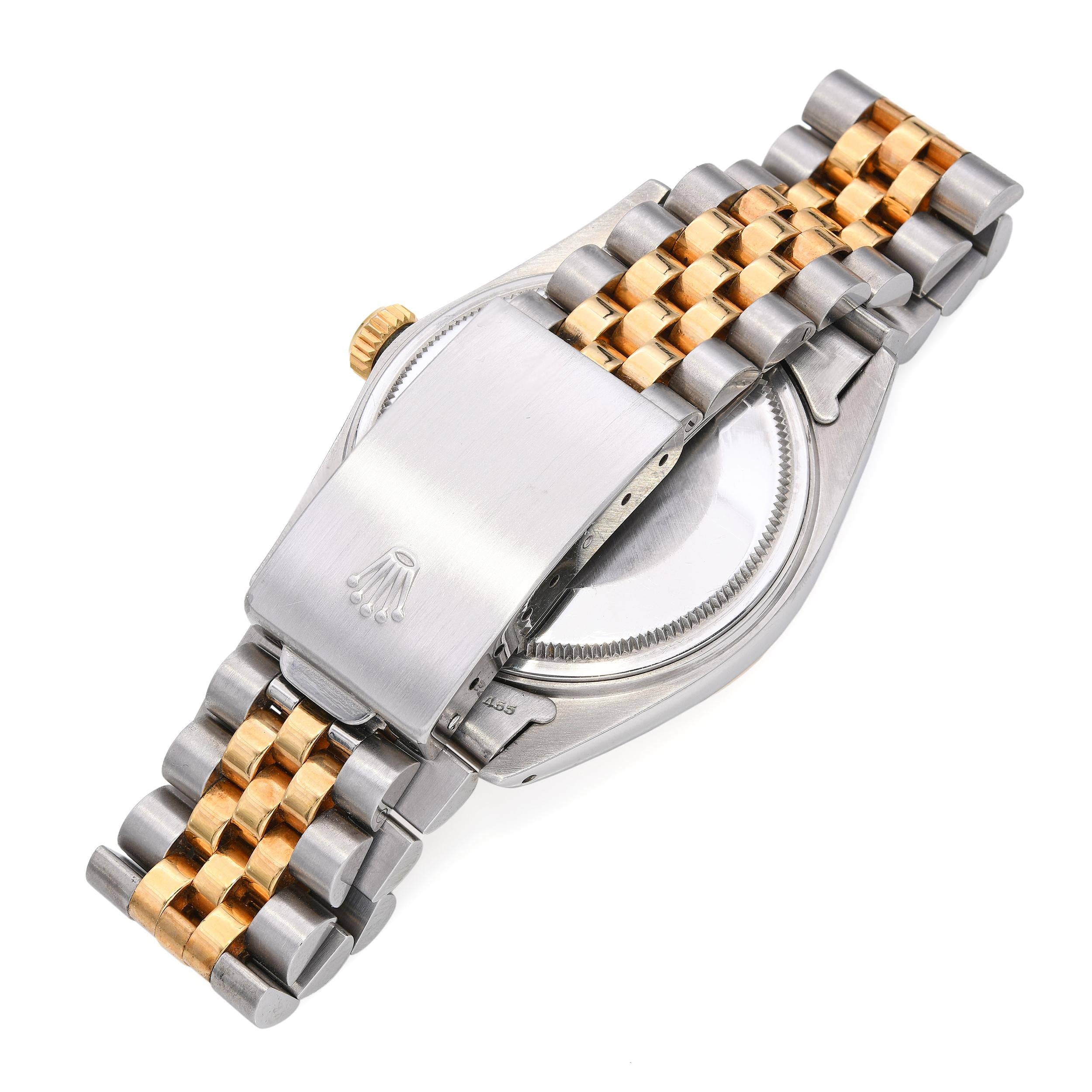 Vintage Rolex Datejust Two Tone Men's Watch 16013