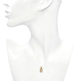 Vintage 14k Yellow Gold Australian Opal and Diamond Pendant