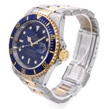 Rolex Submariner Blusey Two Tone Men's Watch Ref 16613