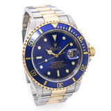 Rolex Submariner Blusey Two Tone Men's Watch Ref 16613