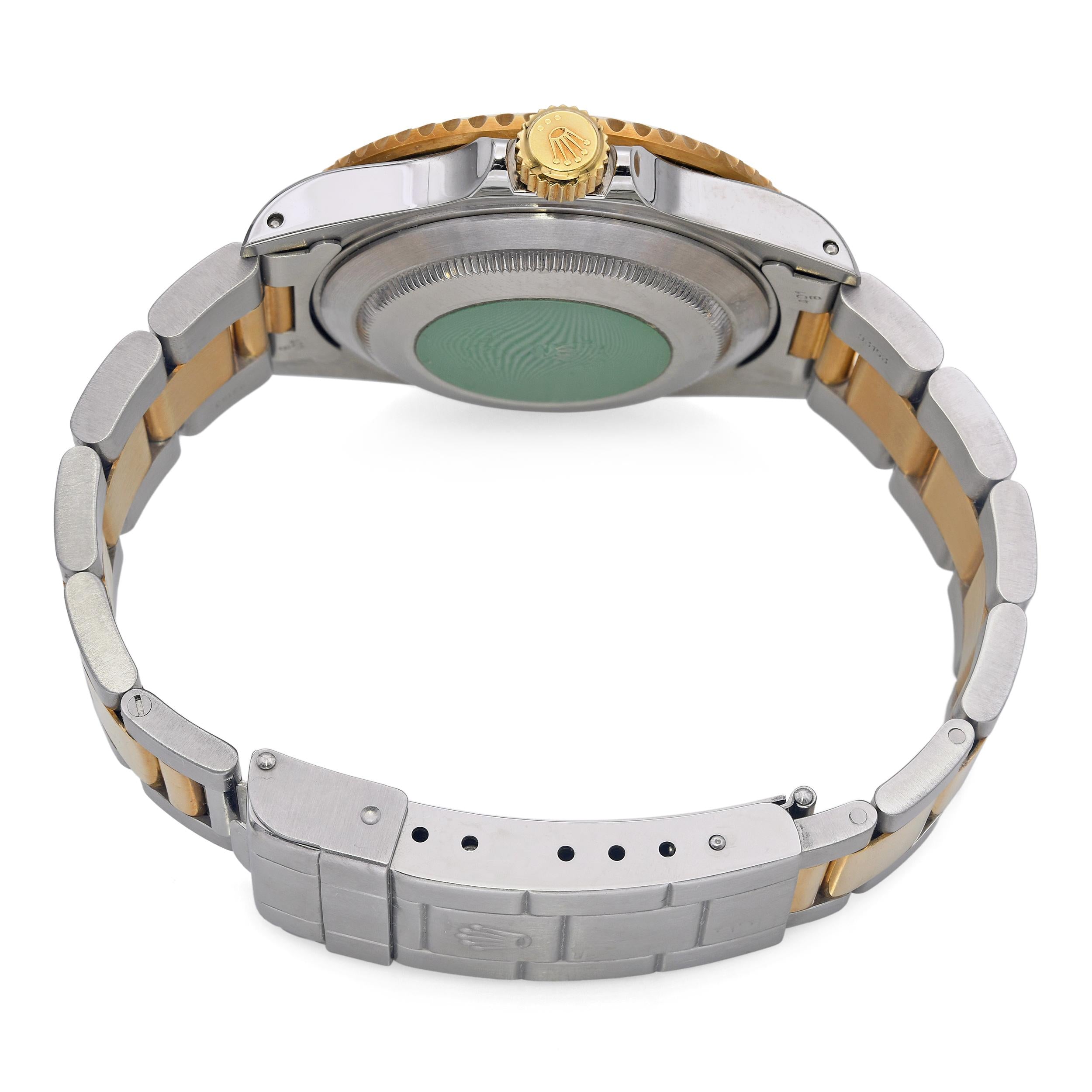 Rolex Submariner Blusey Two Tone Men's Watch Ref 16613