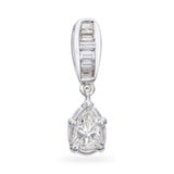 Vintage Platinum GIA 0.98tcw J Si2 Diamond Pendant
