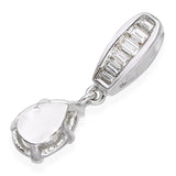 Vintage Platinum GIA 0.98tcw J Si2 Diamond Pendant