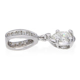 Vintage Platinum GIA 0.98tcw J Si2 Diamond Pendant