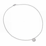 18k White Gold David Yurman Diamond Pave Cushion Necklace