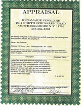 Vintage 14k White Gold 1.50tcw H Vs Diamond Engraved Engagement Ring & Band Set