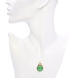 Vintage 15k Yellow Gold 8.20ct Jadeite Jade Locket Pendant