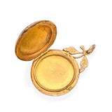 Vintage 15k Yellow Gold 8.20ct Jadeite Jade Locket Pendant
