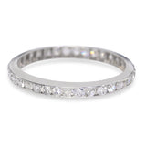 Vintage Platinum Diamond Eternity Wedding Band