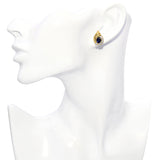 Vintage 18k Yellow Gold 1.84tcw Sapphire and Diamond Drop Earrings