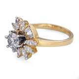 Vintage 14k Yellow Gold 1.32tcw Diamond Ring