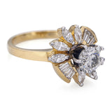 Vintage 14k Yellow Gold 1.32tcw Diamond Ring