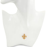Vintage Yellow Gold Fleur De Lis Brooch Pendant
