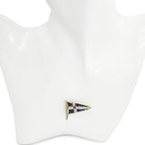 Vintage 14k Yellow Gold & Platinum Royal Thames Yacht Club Brooch