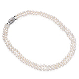 Vintage Mikimoto Double Akoya Pearl Strand Necklace