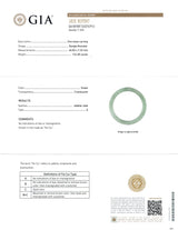 Vintage GIA Grade A Green Jadeite Jade Bangle Bracelet