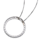 18k White Gold 2.56tcw Diamond Eternity Pendant Necklace