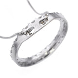 18k White Gold 2.56tcw Diamond Eternity Pendant Necklace