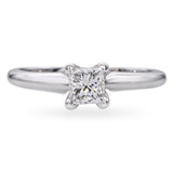 Vintage Platinum 0.45ct H VS1 Diamond Solitaire Ring