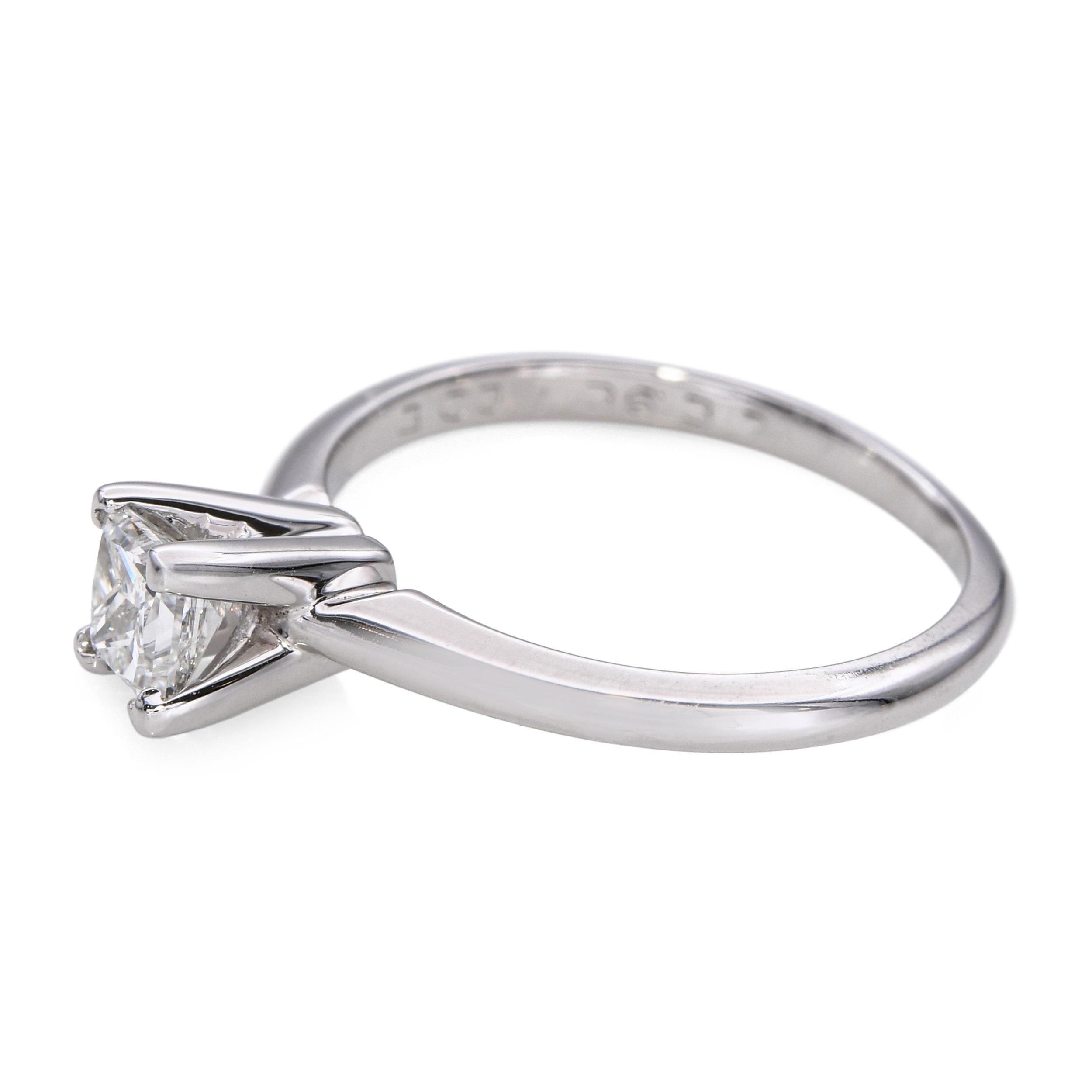 Vintage Platinum 0.45ct H VS1 Diamond Solitaire Ring
