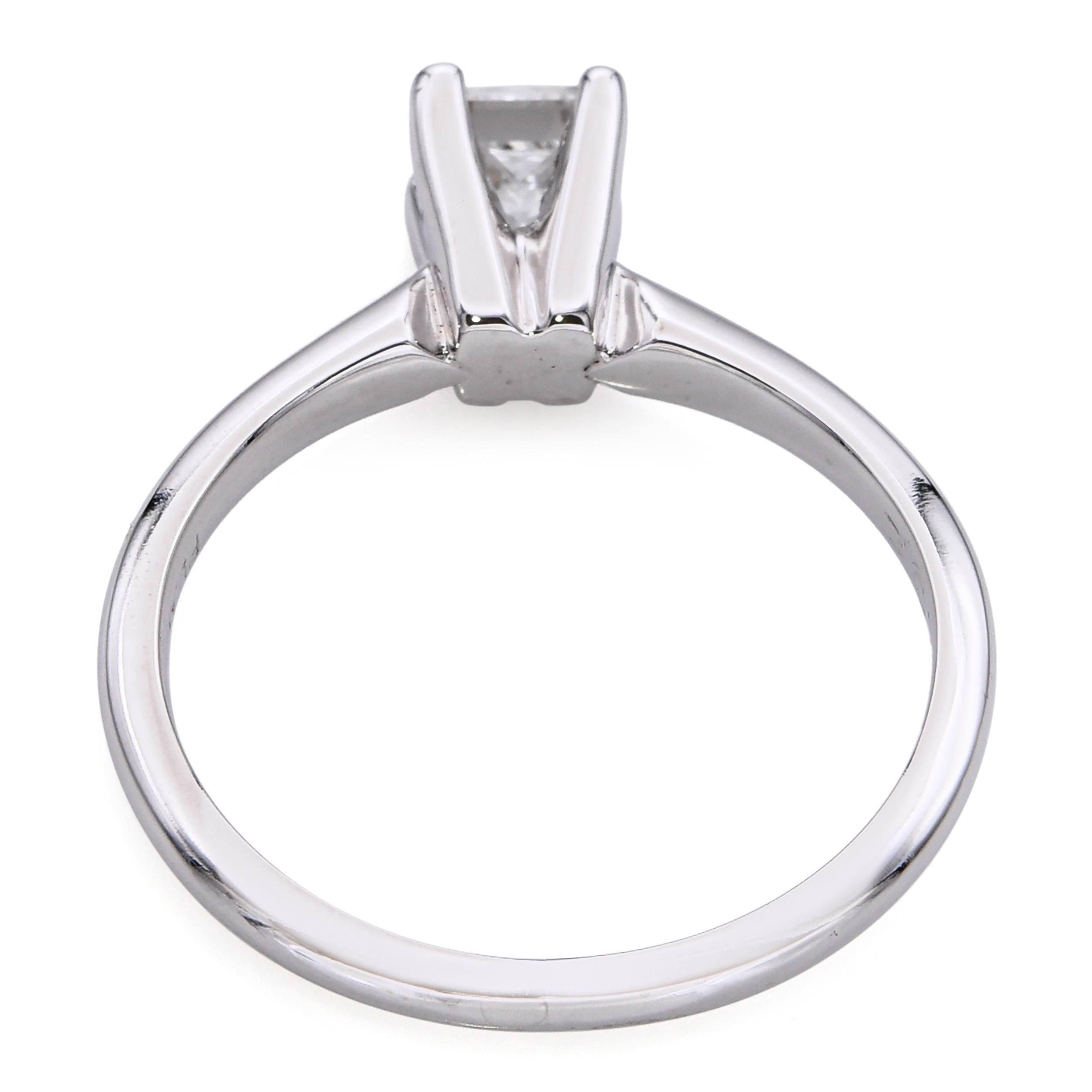Vintage Platinum 0.45ct H VS1 Diamond Solitaire Ring
