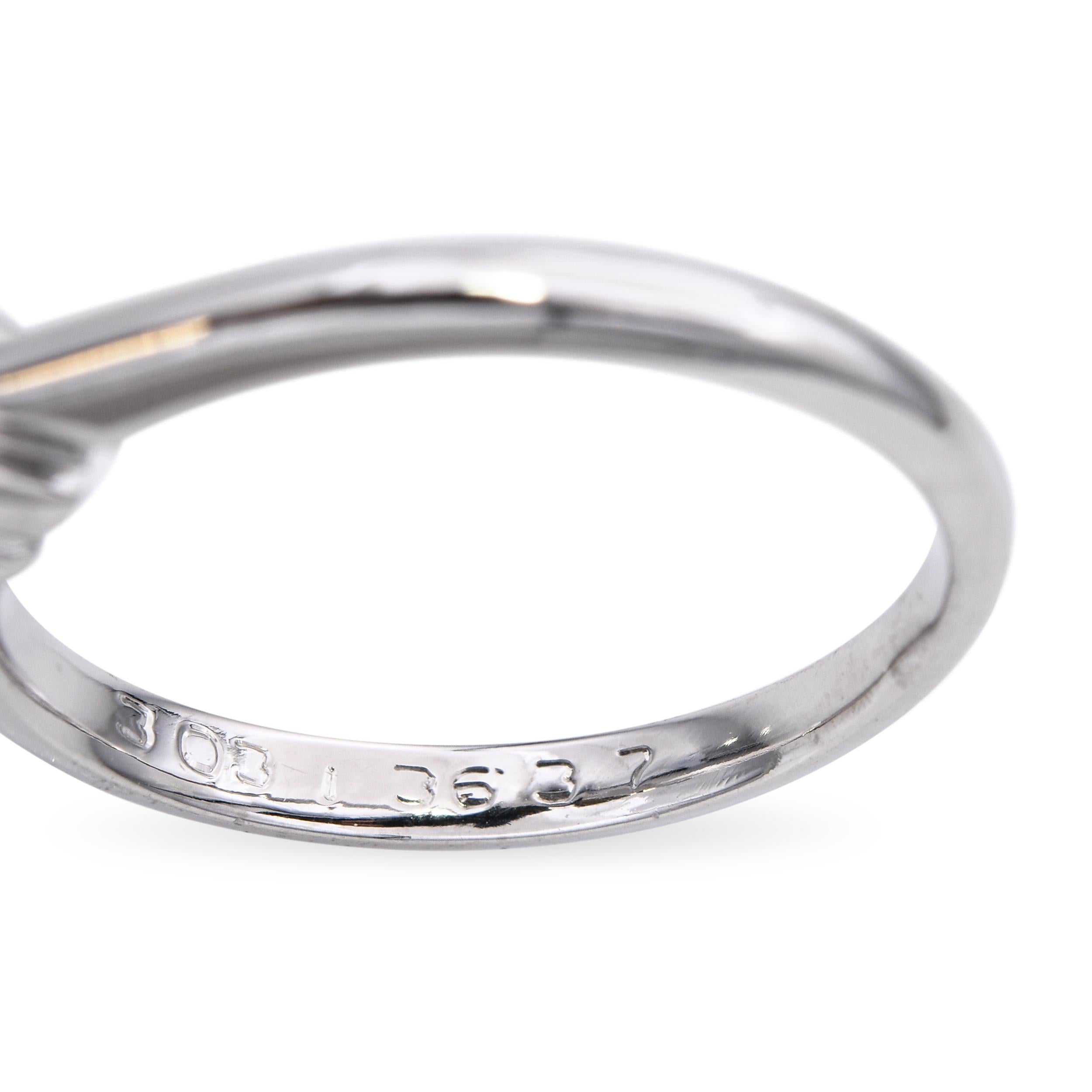 Vintage Platinum 0.45ct H VS1 Diamond Solitaire Ring