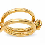 Angela Cummings 18k Yellow Gold Peridot and Citrine Stacking Twist Rings