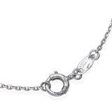 18k White Gold 0.52ct Diamond Pendant with Platinum Chain Necklace