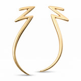 Vintage Tiffany & Co. 18k Yellow Gold Paloma Picasso Zig Zag Earrings