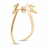 Vintage Tiffany & Co. 18k Yellow Gold Paloma Picasso Zig Zag Earrings