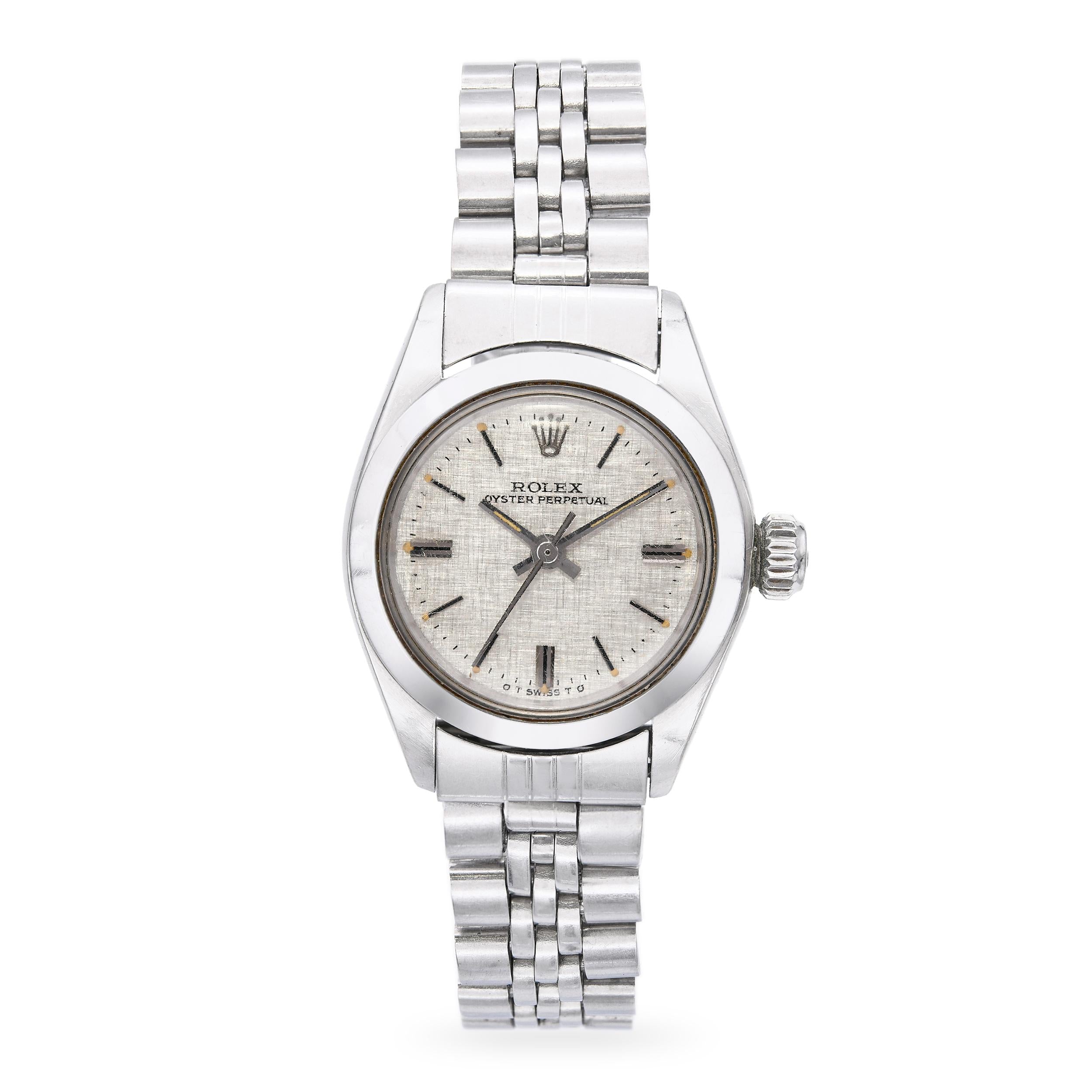 Vintage 1970 Rolex Oyster Perpetual Automatic Ladies Watch Ref 6719