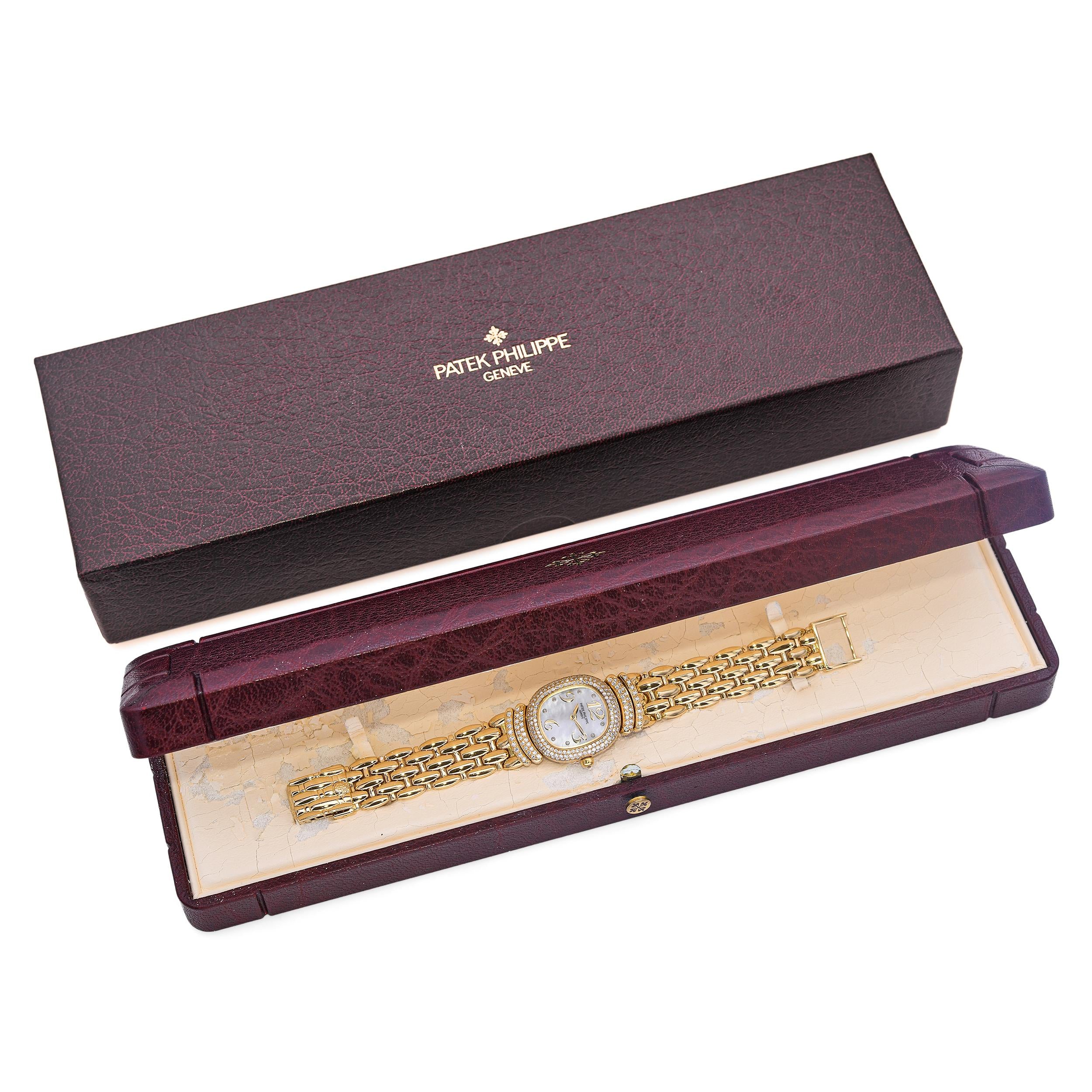 Patek Philippe Golden Ellipse 18K Yellow Gold Diamond Women's Watch Ref. 4831