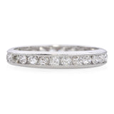Antique Platinum 0.84tcw Old European Cut Diamond Eternity Band