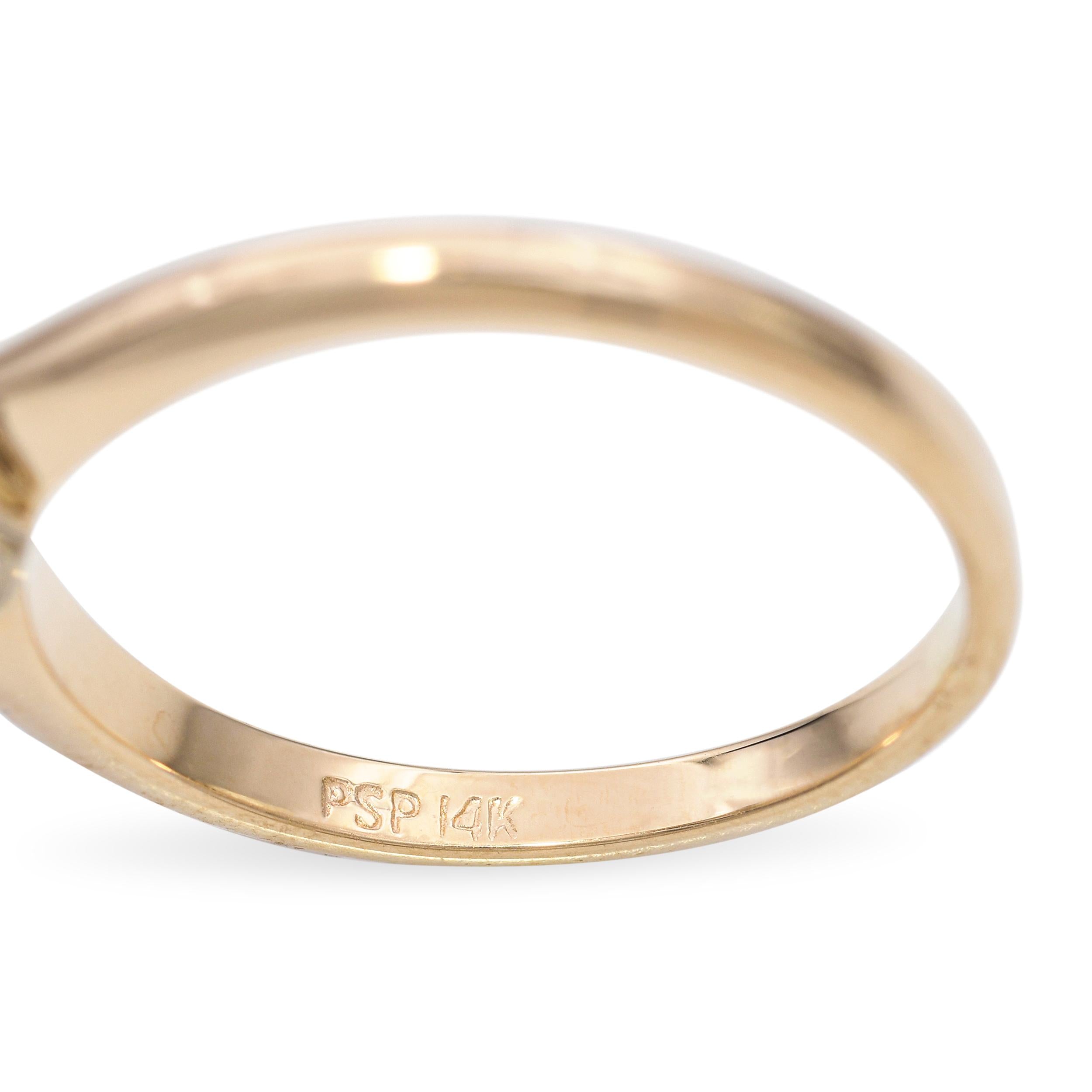 Vintage 14k Yellow Gold 1.31ct Diamond Engagement Ring