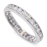 Antique Platinum 0.84tcw Old European Cut Diamond Eternity Band