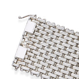 Vintage Tiffany & Co Italy Sterling Silver Wide Bracelet