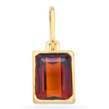Vintage Burle Marx 18k Yellow Gold 4.70ct Citrine Pendant
