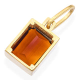 Vintage Burle Marx 18k Yellow Gold 4.70ct Citrine Pendant