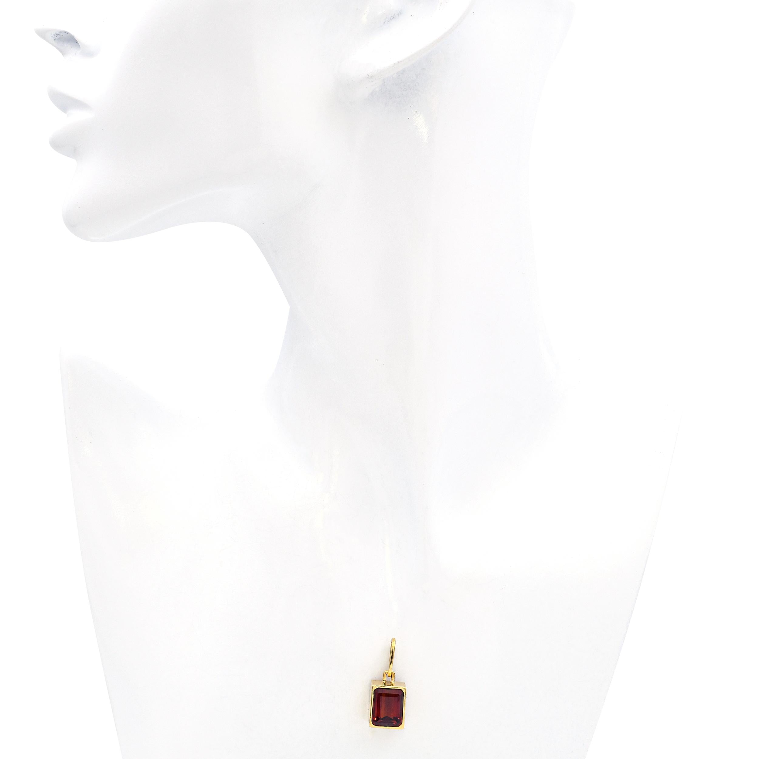 Vintage Burle Marx 18k Yellow Gold 4.70ct Citrine Pendant