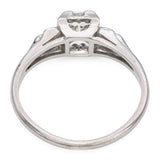 Vintage Coplay 18k White Gold 0.25tcw I Vs2 Diamond Engagement Ring