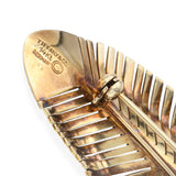 Vintage Tiffany & Co 14k Yellow Gold Feather Brooch